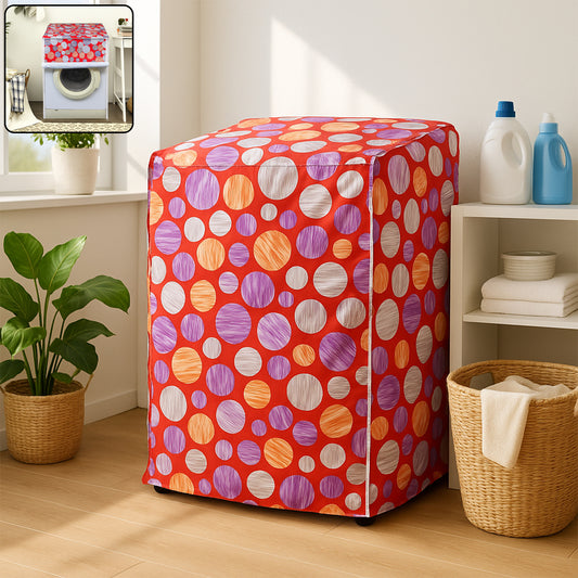 Waterproof Washing Machine Cover 82 x 60 Cm Dustproof Protective Cover for Front and Top Load Machines with Full Zipper (1 Pc)