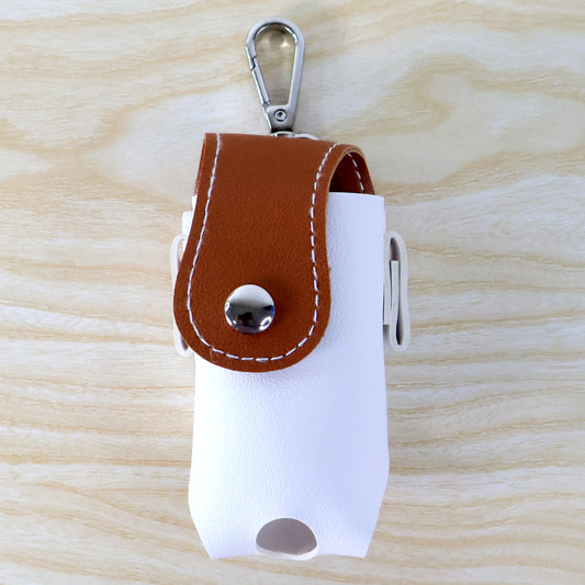 Golf Tees Holder & Mini Ball Pouch With Carabiner - (1 Pc) 2× Tees Slots | Quick-Access Dispenser | Belt/Bag Attachment for Range & On-Course Play