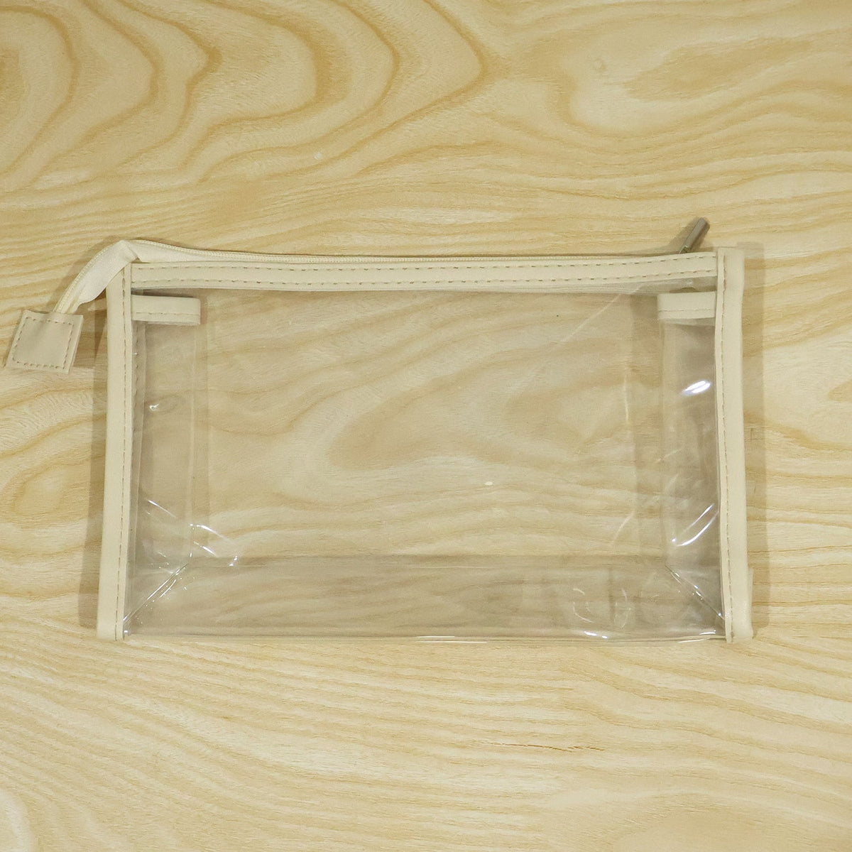 Transparent Pvc Makeup Zipper Pouch For Travel And Toiletry Storage (23x14 Cm)