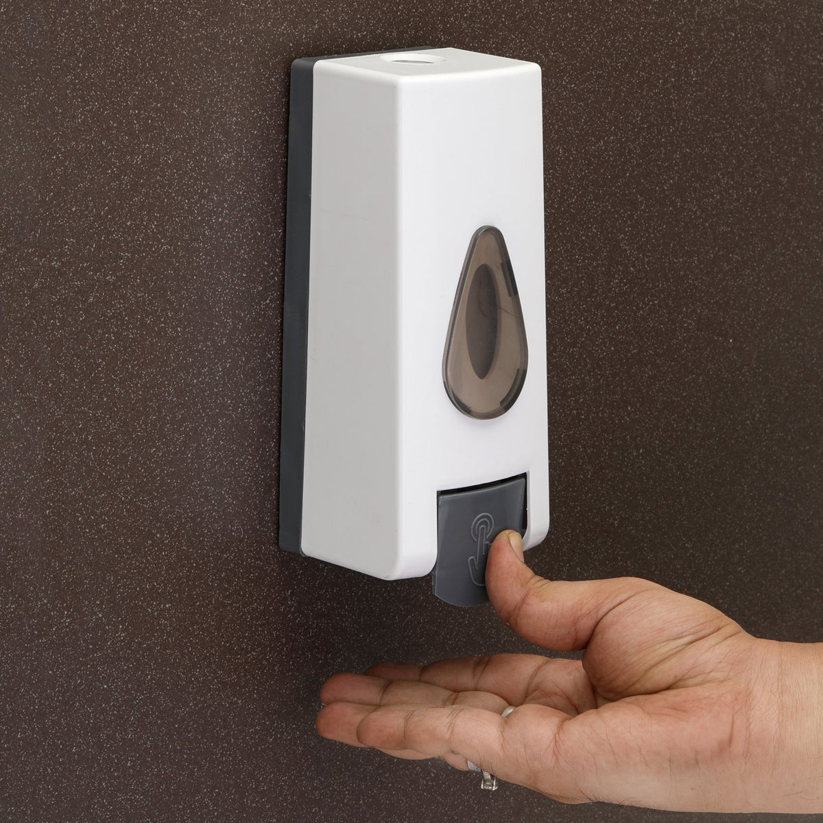 Wall Mounted Liquid Soap Dispenser (1 Pc) Refillable Push-Button Dispenser for Hand Wash, Shampoo, Lotion & Sanitizer