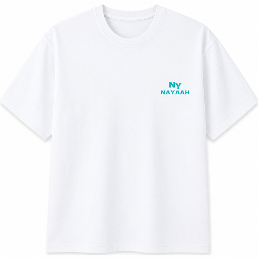 NAYAAH Premium (White) 100% Cotton 180 GSM Unisex Regular Fit T-Shirt – Soft, Breathable and Lightweight Everyday Wear