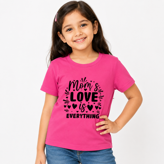 Girl's Crew Neck T-Shirt - Mother Love