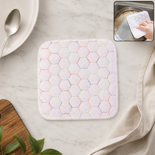 Heavy-Duty Dishwashing Scrub Pad 18x18cm for Utensils, Pots, Pans, Kadai, Sinks and Stovetops, Multipurpose Kitchen Cleaning Scrubber (1 Pc)