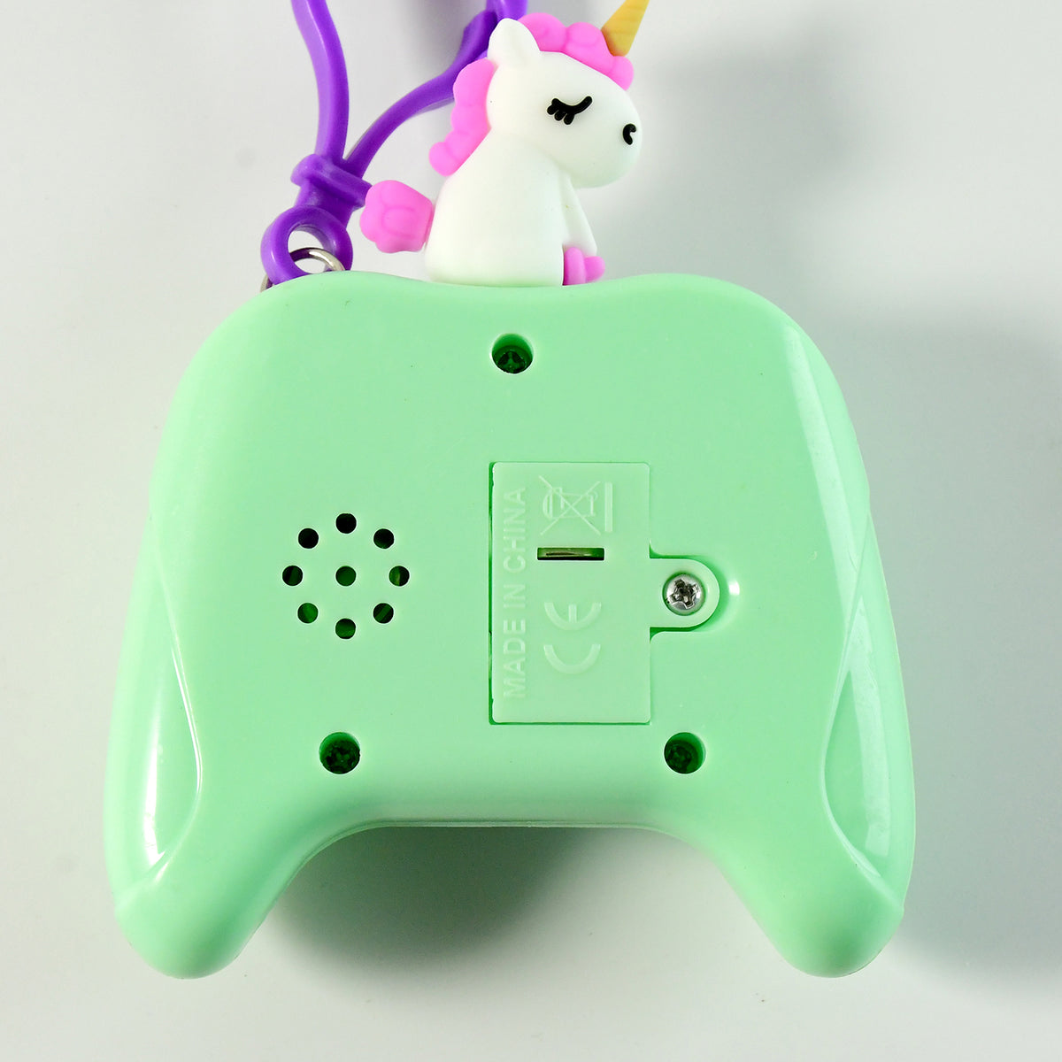 Unicorn Cartoon Push-Button Keychain Toy - (1 Pc)