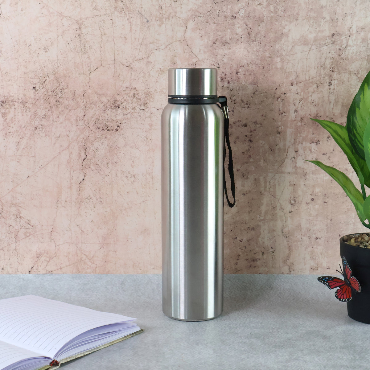 Stainless Steel Double Wall Vacuum-Insulated Drink Water Bottle (1000 Ml) Hot & Cold | Leak-Proof | Durable & Reusable | Ideal for Seniors & Everyday Use