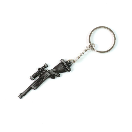 Premium Metal Rifle Gun Shape Keychain (1 Pc)