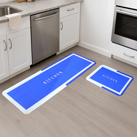 Premium Anti-Slip Kitchen Floor Mat Set – 2 Piece Combo with Soft Cushioned Surface & Water-Resistant Design for Home Kitchen Use (1 Set)