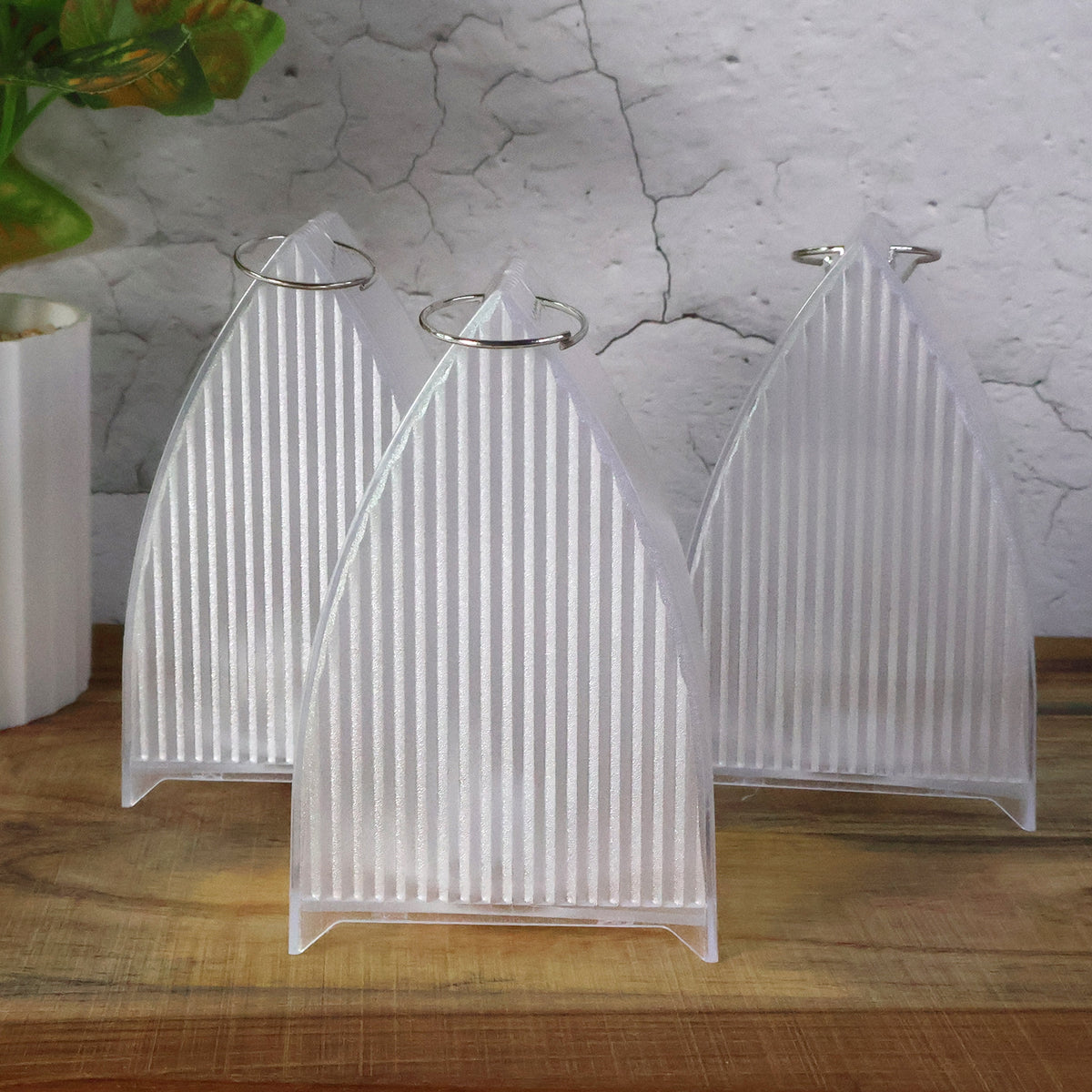 Set of 3 Flameless LED Decorative Lantern Lights | Battery Operated Warm Glow Lanterns for Home, Festival & Event Décor