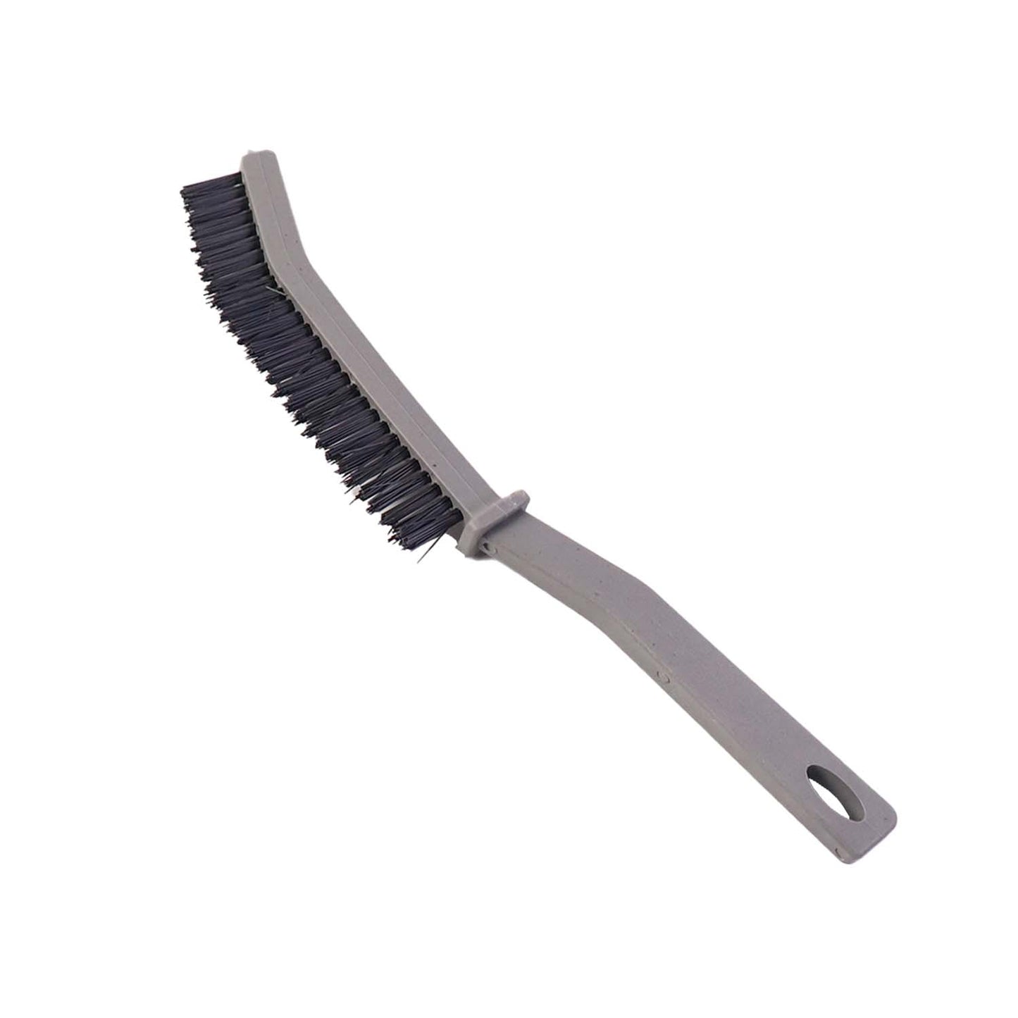 Long Handle Corner Cleaning Brush for Bathroom Floor Tile Joints Skirting Window Tracks and Hard to Reach Edges Heavy Duty Stiff Bristle Household Cleaning Brushes (Pack of 2)