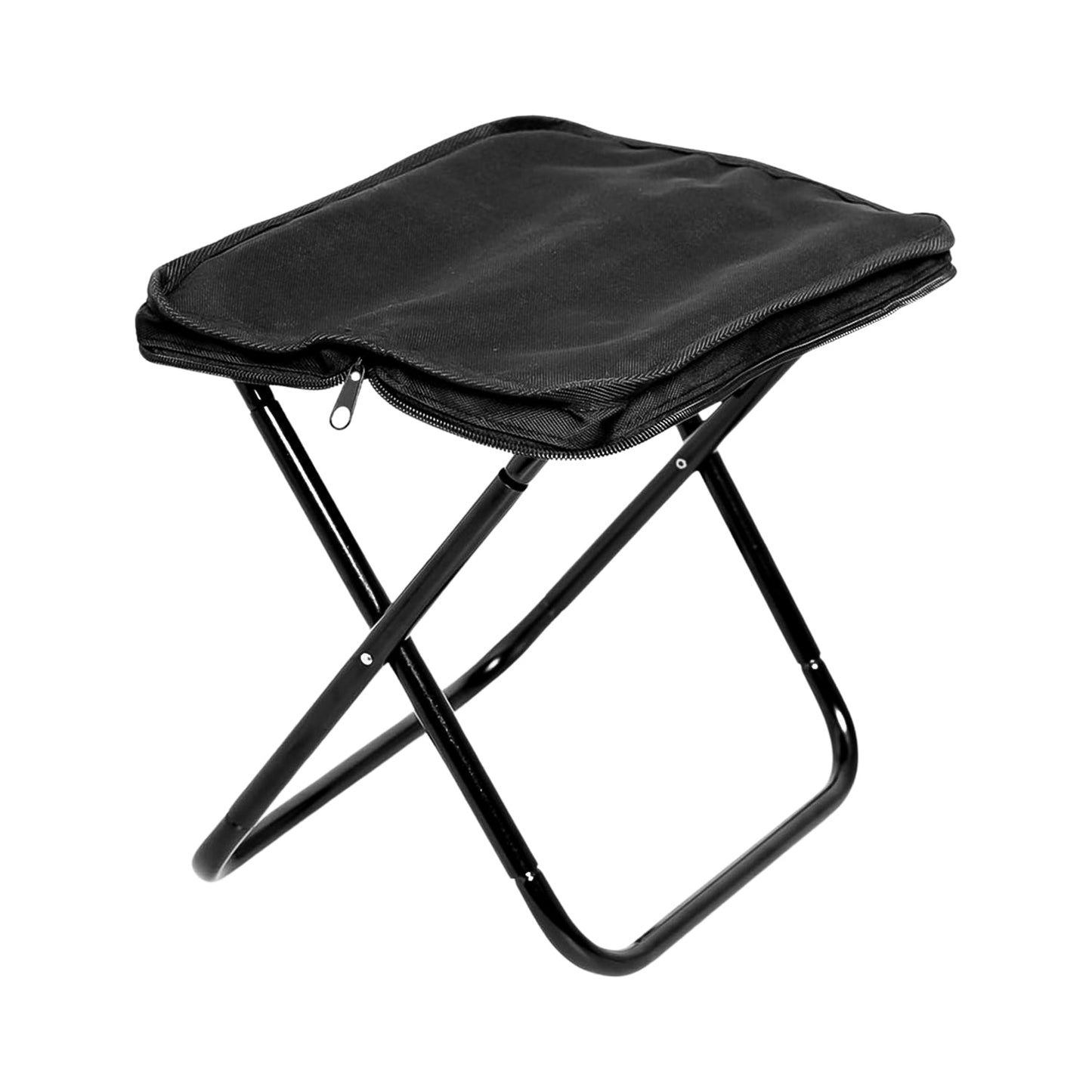 Portable Folding Camping Stool โ Lightweight Collapsible Outdoor Seat for Camping, Fishing, Hiking, Picnic and Gardening (1 Pc)