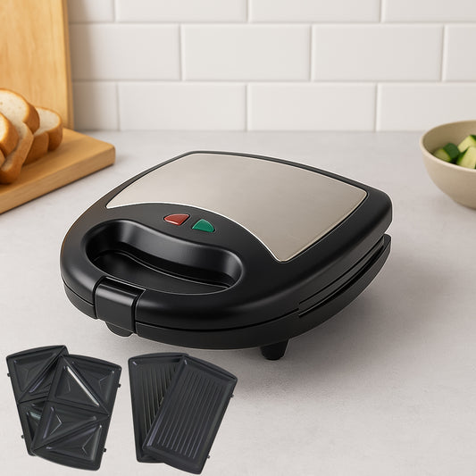 Orbit Sandwich Maker With Interchangeable Plates (800w, 1 Pc) | Interchangeable Plates | Non-Stick Coating | Fast & Easy Grilling