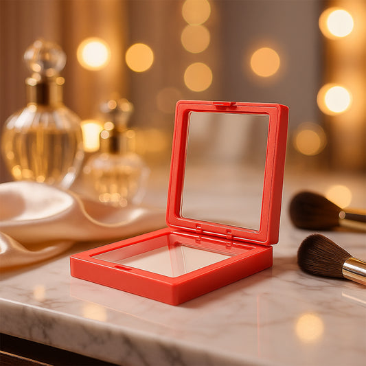 Transparent Jewellery Display Box (9x9 Cm 1 Pc) | Reusable Magnetic Display Case for Shop Counters, Exhibitions & Personal Collections