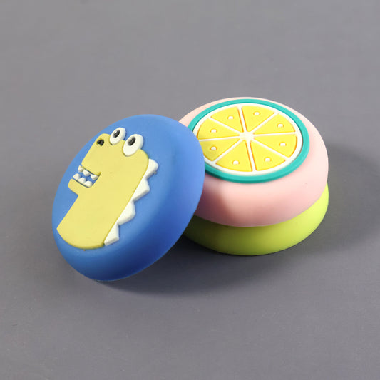 Cute Cartoon & Fruit Design Wall Door Stopper Bumper – Self Adhesive Shock Absorber Guard to Protect Wall from Door Handle Impact for Home, Bedroom, Kids Room & Office (1 Pc, Mix Design)