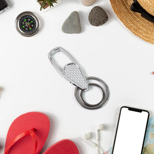 Heavy Duty Key Holder Keychain Key Chain (1 Pc Mix Design) | Fashion Waist Buckle Keychain | Round Key Ring Clips for Car, Bike & Home Keys