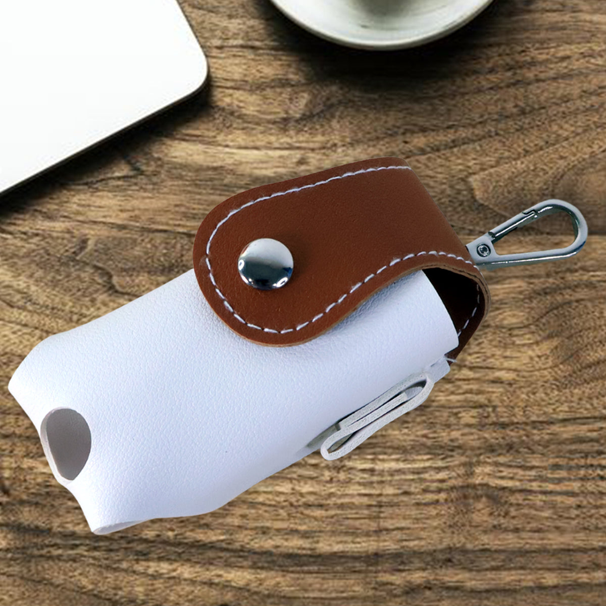 Golf Tees Holder & Mini Ball Pouch With Carabiner - (1 Pc) 2× Tees Slots | Quick-Access Dispenser | Belt/Bag Attachment for Range & On-Course Play