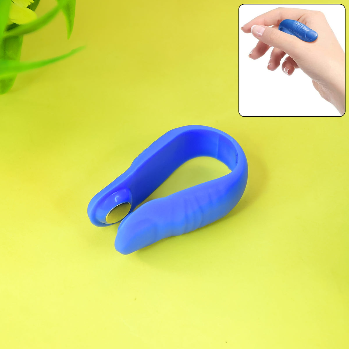 Plastic Magnetic Acupressure Clip (1 Pc) Reusable Finger Therapy Ring | Lightweight Hand Massage Tool for Daily Relaxation
