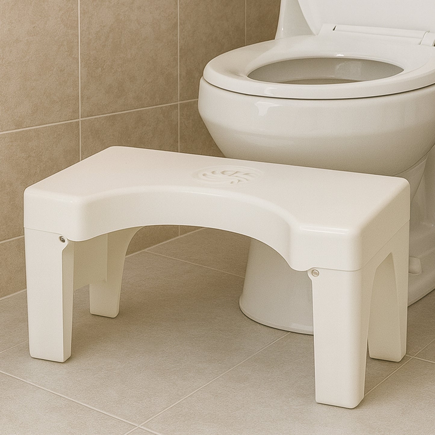 Bathroom Foldable Non Slip Potty Squat Aid Toilet Step Stool with Air Freshener Slot for Constipation Piles Relief and Healthy Toilet Posture (1 Pc)