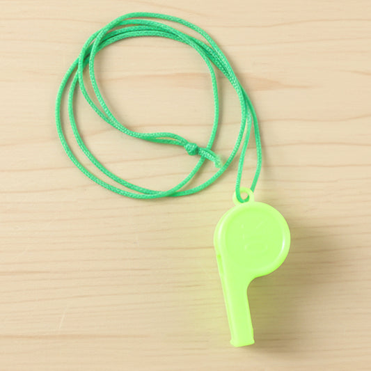 Plastic Sports Whistle with Neck Lanyard – Loud Safety Whistle for Referees, Coaches, Training, School Games and Outdoor Activities (1 Pc)
