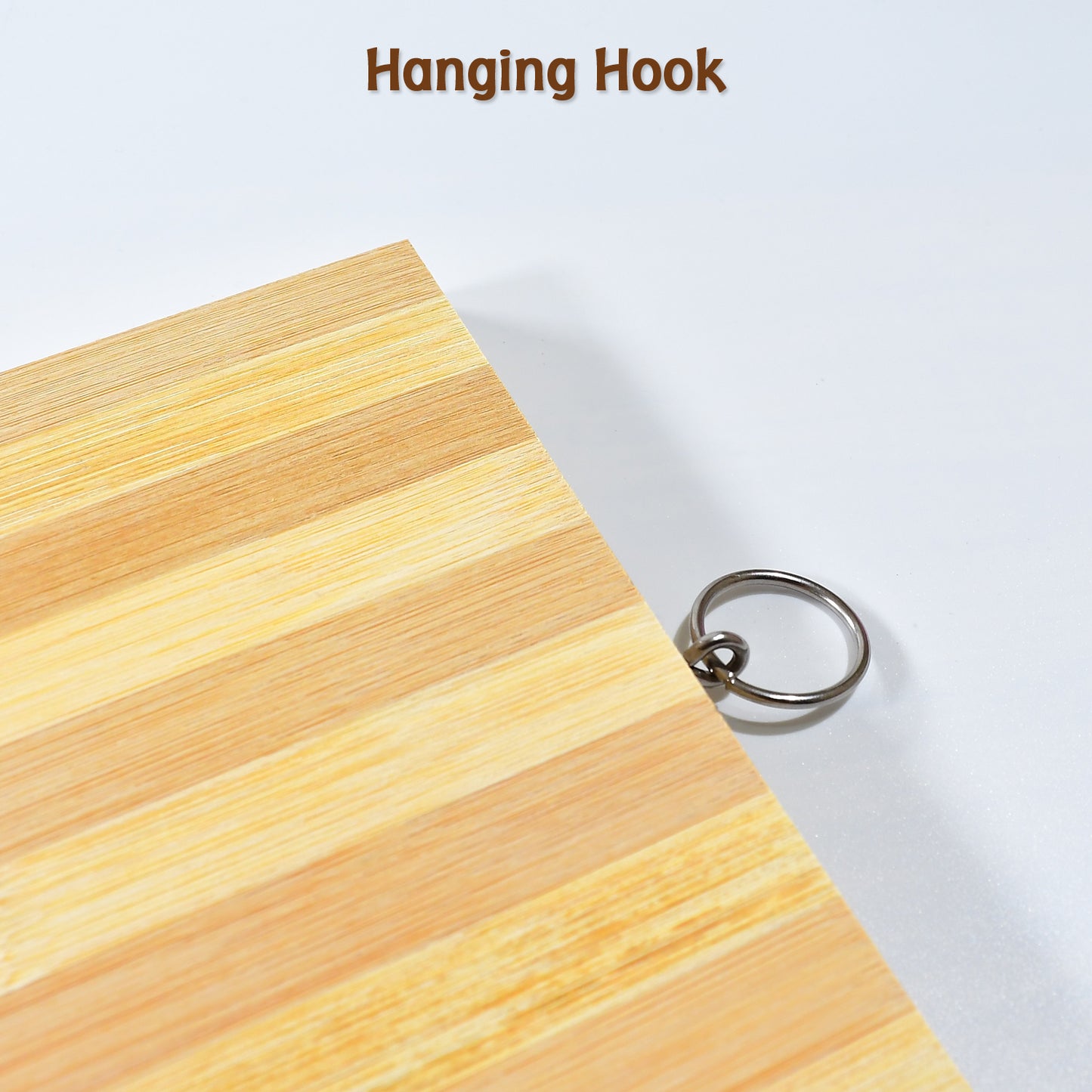 Natural Bamboo Wood Chopping Cutting Board for Kitchen Meat, Vegetables, Fruits, Cheese and Bread BPA Free (1 Pc)