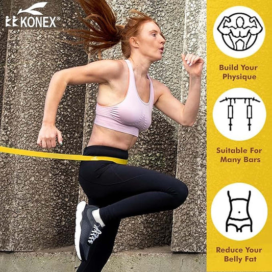 Set of 5 Resistance Loop Exercise Bands – Multi-Level Fitness Rubber Bands for Yoga, Stretching, Strength Training and Full-Body Workouts (5 Pc Set, Color Coded)