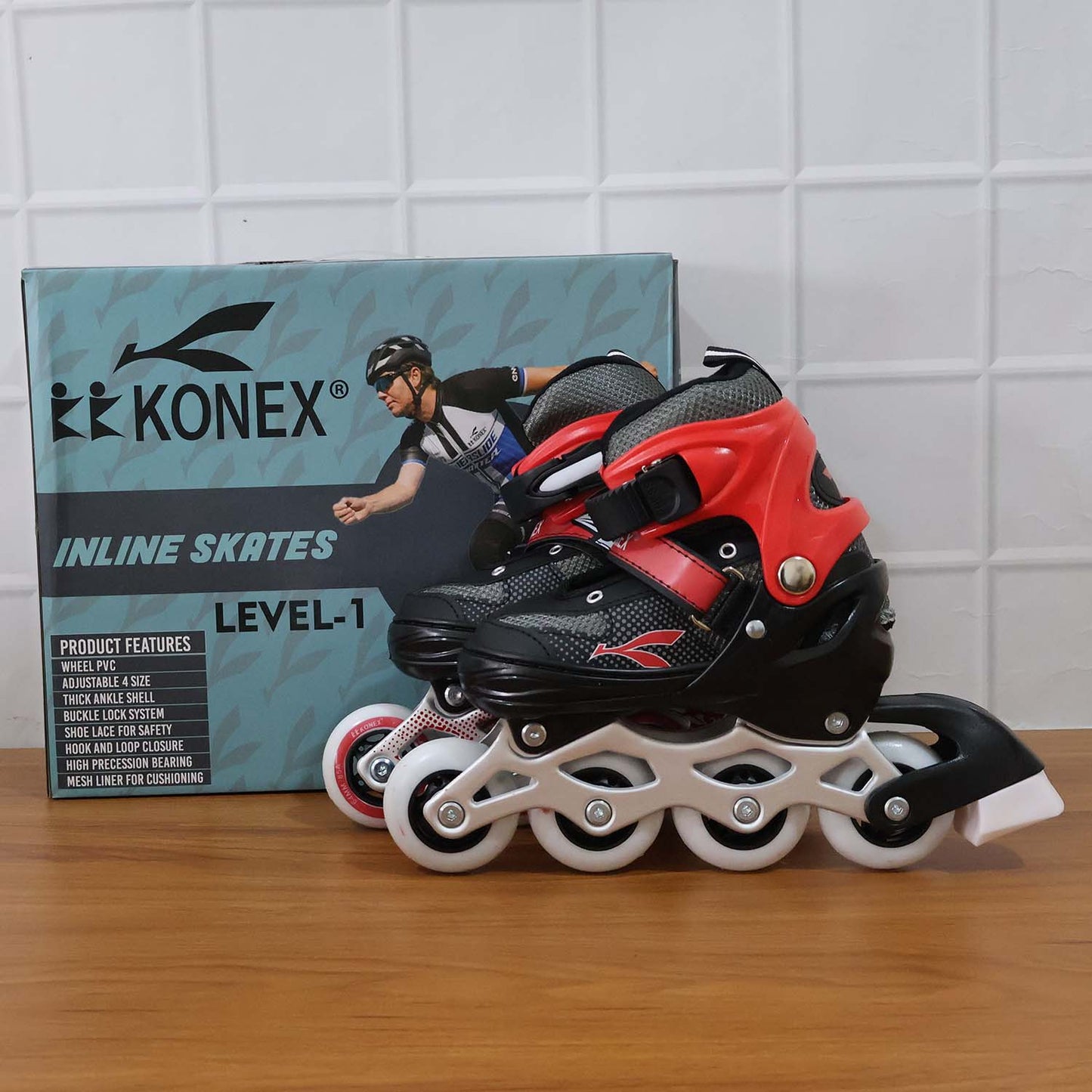 Professional Adjustable Inline Skates for Kids and Adults High Speed Roller Skating Shoes with Safety Straps PU Wheels and Aluminum Frame for Outdoor Sports Fitness and Recreation (Medium Size)