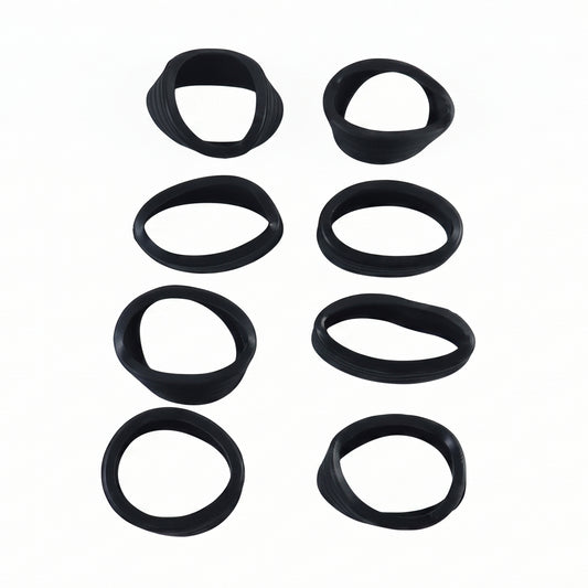 Silicone Luggage Wheel Cover Set of 8 Noise Reducing Wheel Protectors for Suitcase Trolley Bags and Travel Luggage (8 Pc Set)