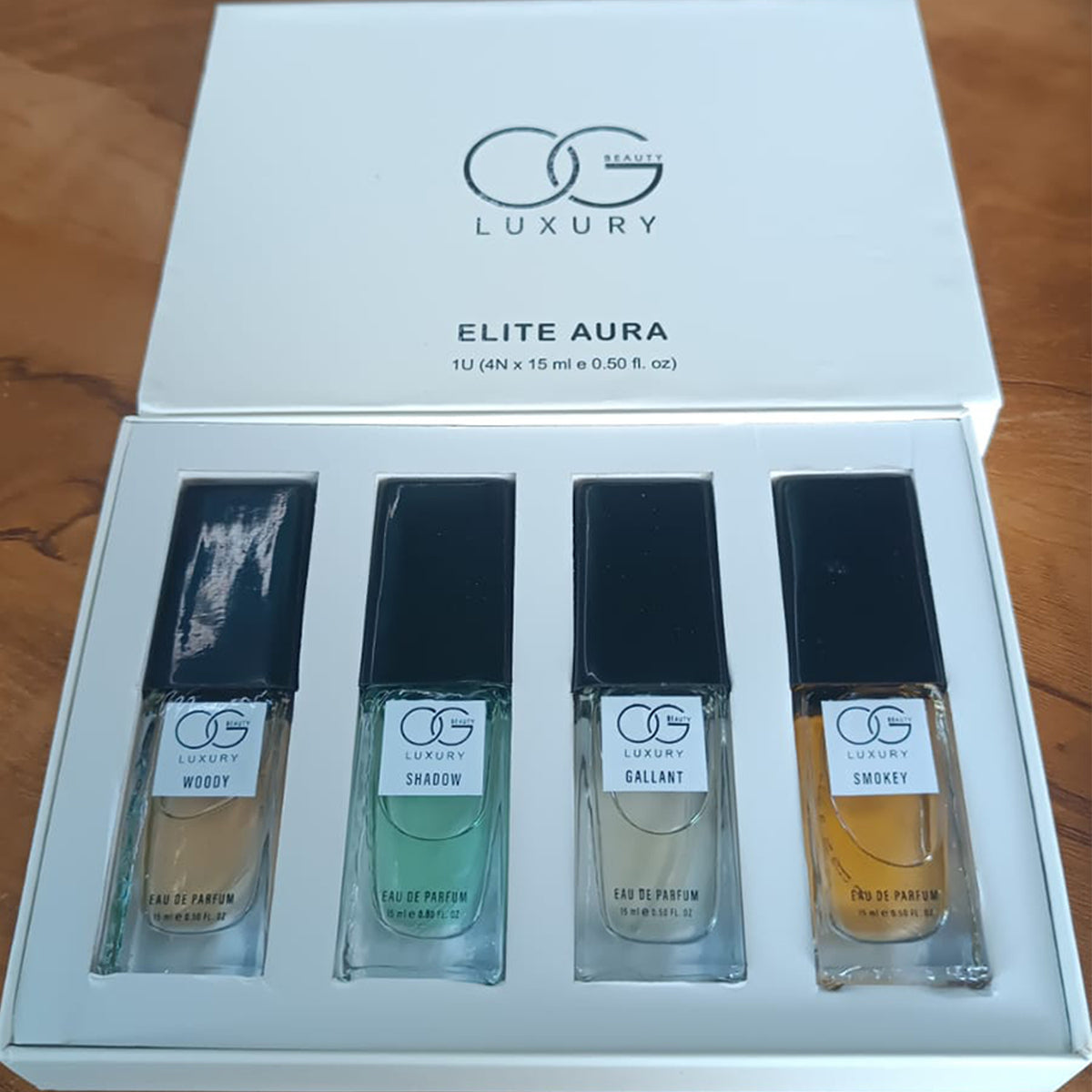 Og Luxury Perfume Gift Set Eau De Parfum Collection (15 Ml 4 Pc) Woody • Smokey • Gallant • Skyway | Premium Long-Lasting Unisex Fragrance Pack