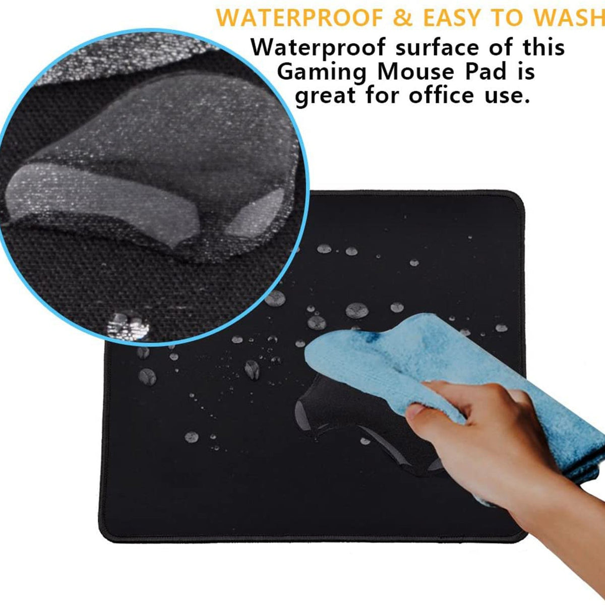 Simple Mouse Pad Smooth Surface Lightweight Mouse Pad for Laptop Computer Office and Home Use (1 Pc)