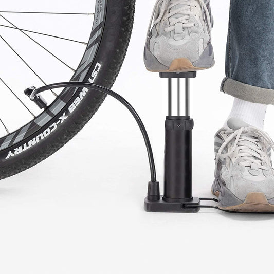 Mini Foot Pedal Air Pump for Car, Bike, and Sports Equipment – Portable High-Pressure Manual Air Pump with Flexible Hose, Compact Foldable Design, and Durable Build for Easy Inflation