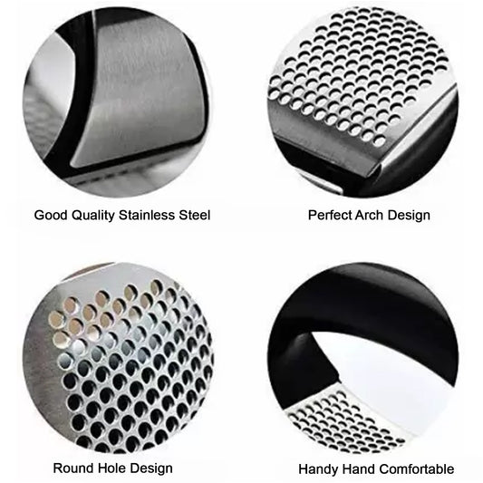 Multipurpose Stainless Steel Garlic Presser