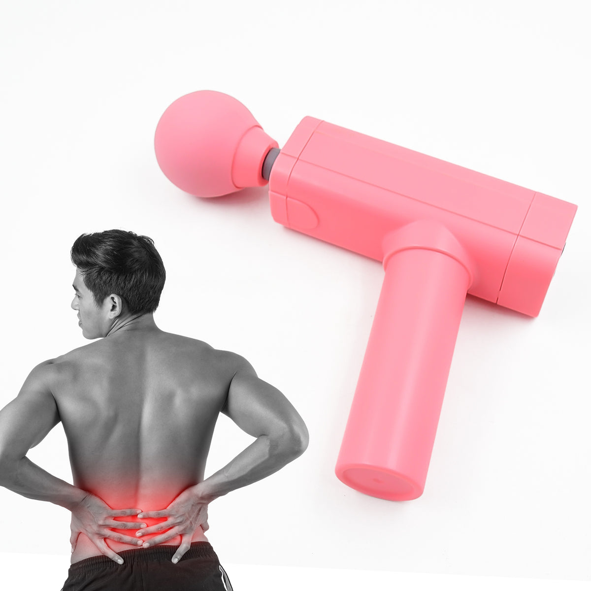 Massage Gun Deep Relax | Powerful USB Rechargeable Handheld Muscle Massager (1 Pc)