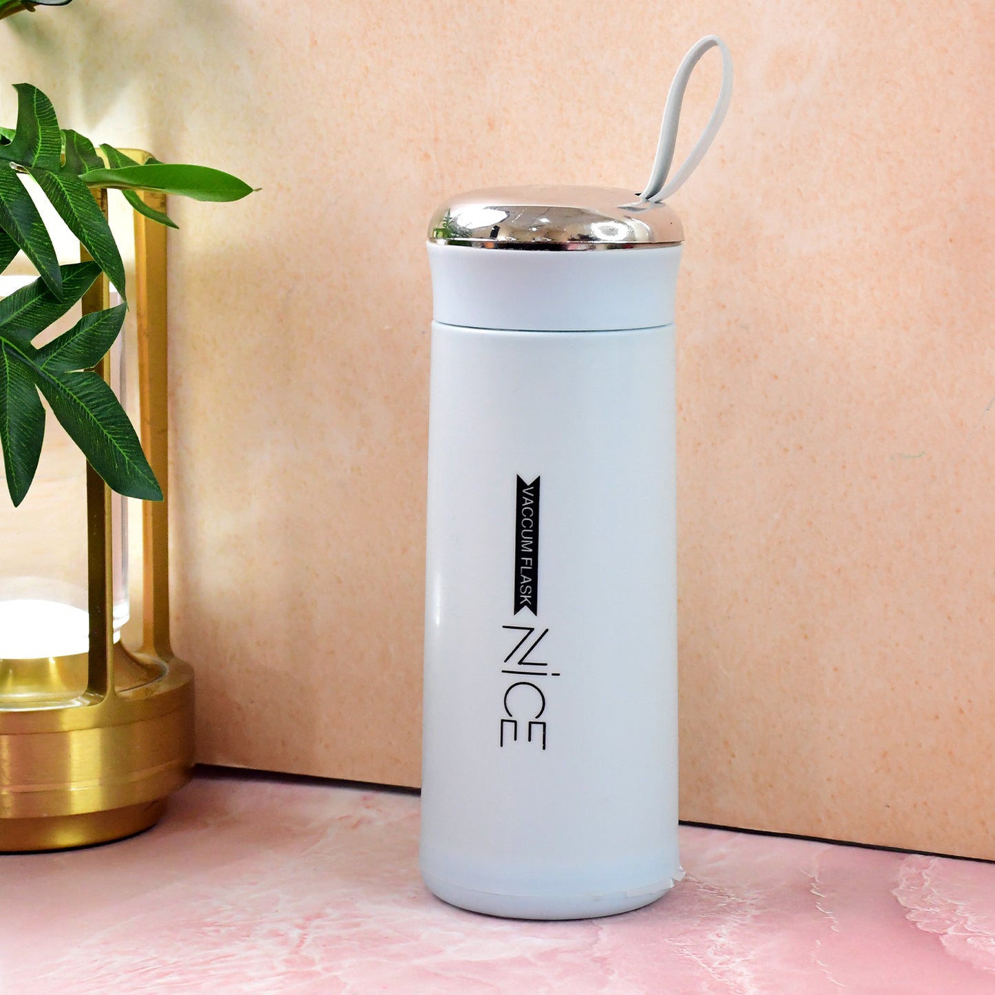 400ml Leak Proof Glass Water Bottle (1 Pc, Light Blue Color) | Leak-Proof | BPA-Free | Borosilicate Glass | Hot & Cold Resistant