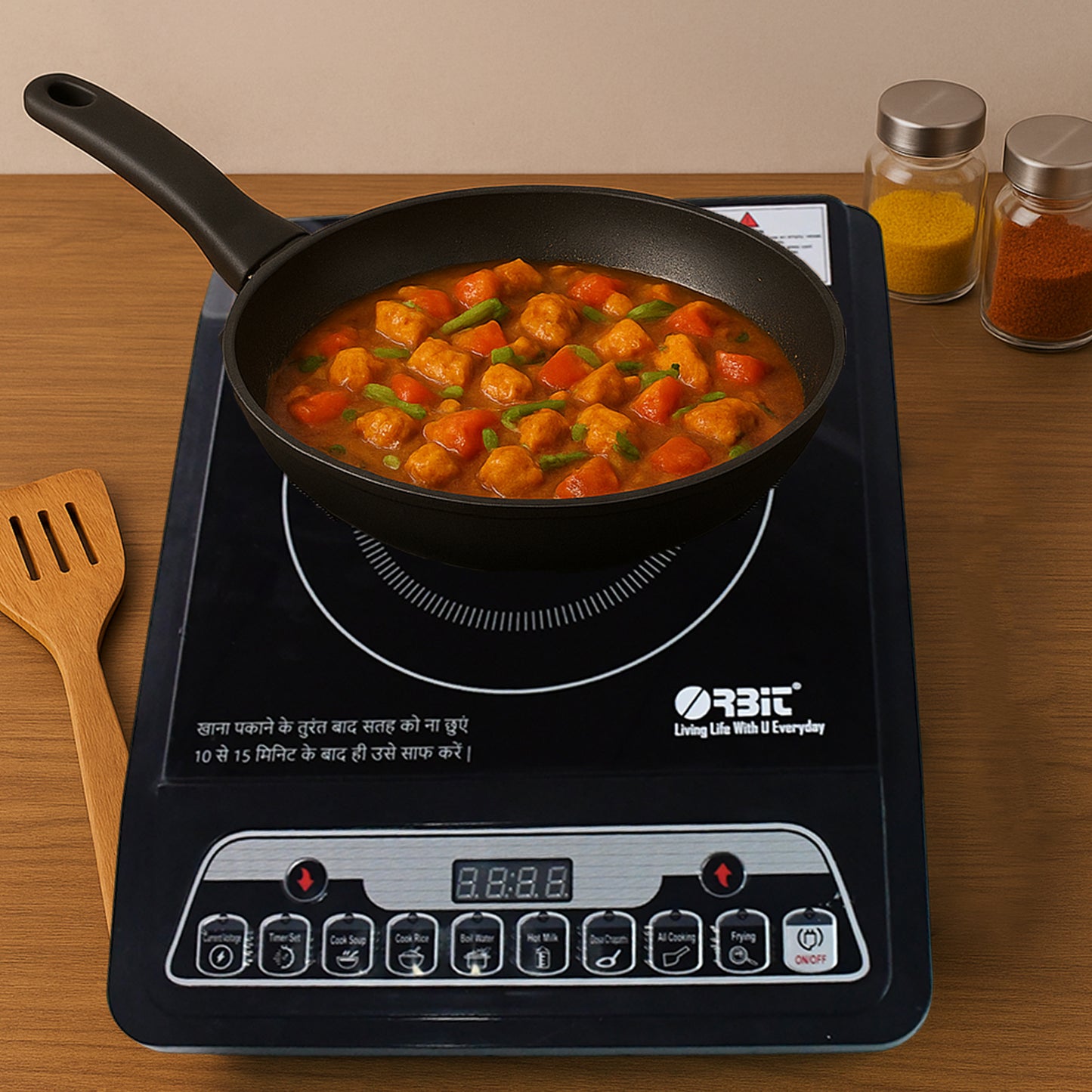 Orbit 2000W Digital Induction Cooktop/ Stove with Touch Control Panel & Multiple Cooking Modes
