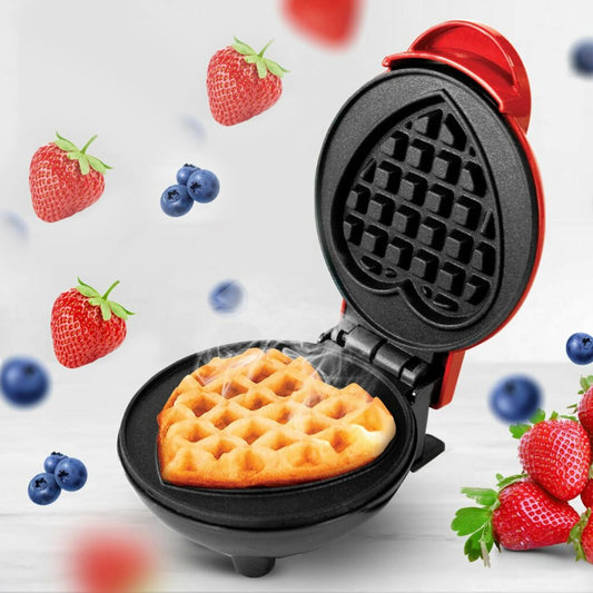 Mini Waffle Maker Machine Non Stick Electric Waffle Iron for Waffles Pancakes Sandwiches Paninis and Breakfast Snacks (1 Pc)