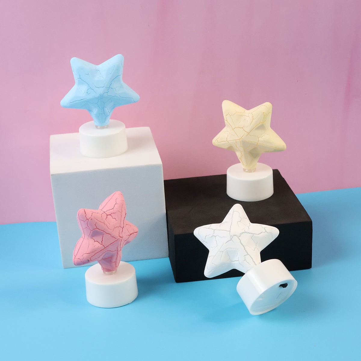 Star Shape Decorative Led Tealight Candles (4 Pc) Flameless • Battery Operated • Festive Lighting for Home Décor, Diwali, Christmas, New Year, Weddings & Gifting