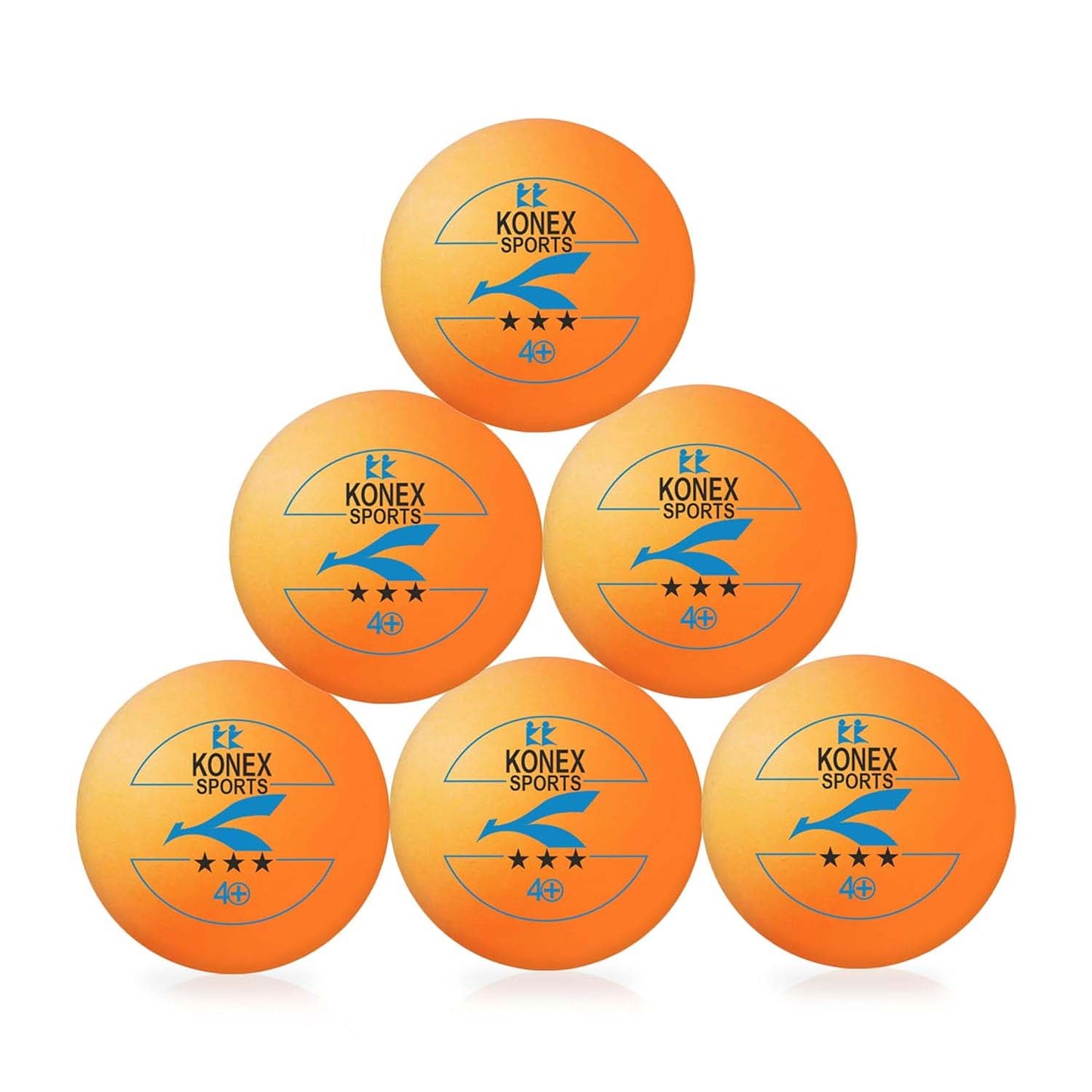 Professional Table Tennis Balls 3 Star 40+ Seamless ABS Plastic High Bounce Ping Pong Balls for Indoor and Outdoor Training Practice and Tournament Play (Set of 6 Pcs)