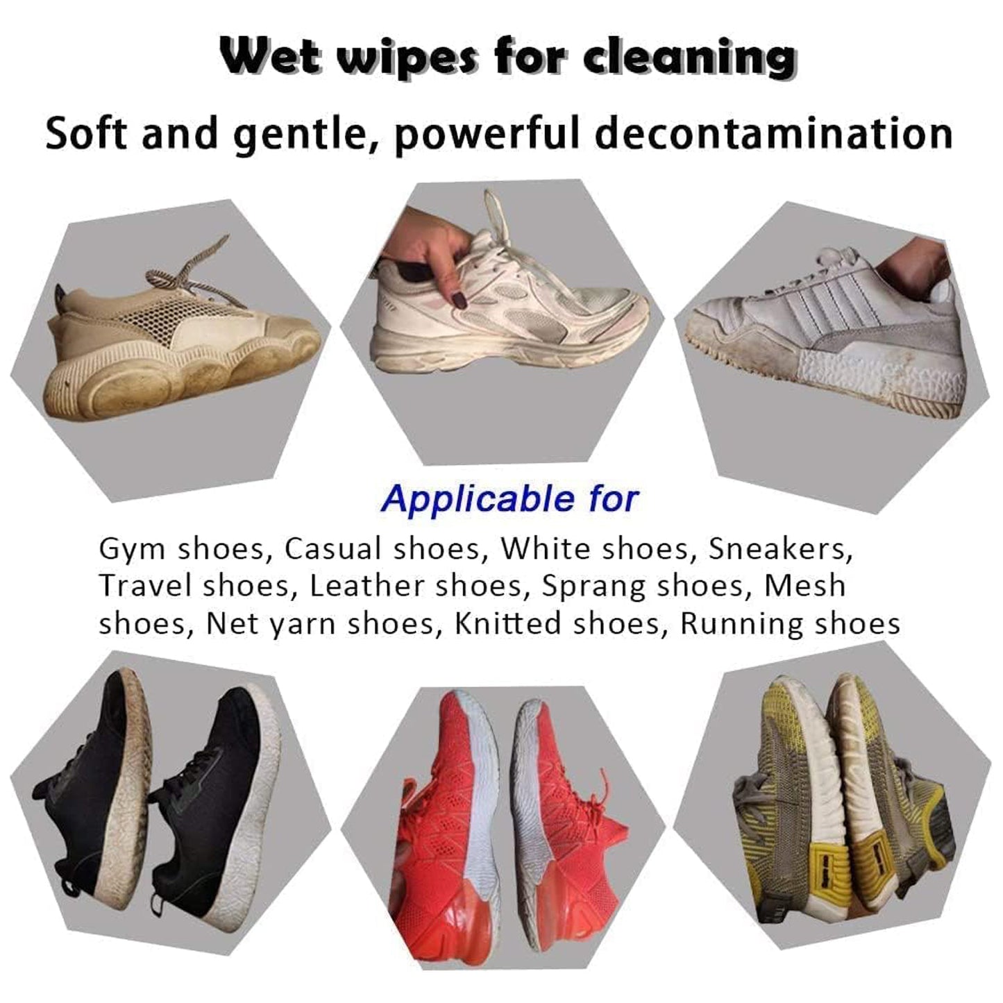 Shoe Cleaning Wet Wipes – Fast Scrubbing & Instant Shine (80 Pcs)