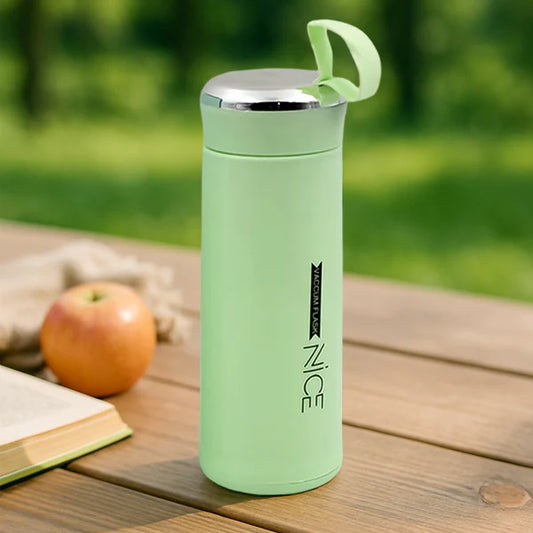 400ml Leak Proof Glass Water Bottle (1 Pc, Light Green Color)