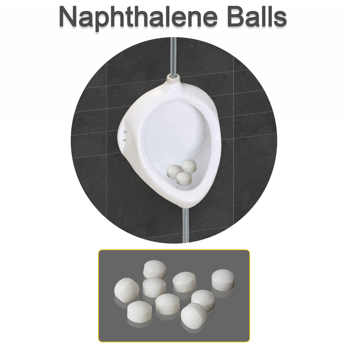 Naphthalene Balls for Wardrobe Bathroom Toilet Pantry and Clothes Storage Freshness and Odor Protection (1 Pack)
