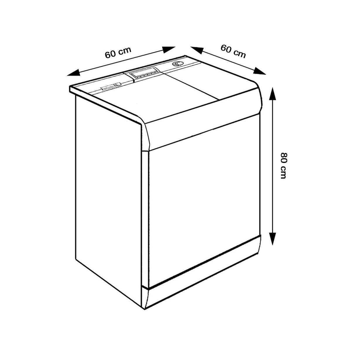 Waterproof Top Load Washing Machine Cover Dustproof Protective Cover for Fully Automatic Washing Machines (1 Pc)
