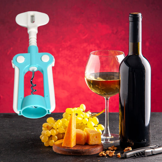 Waiter Wine Corkscrew Bottle & Beer Cap Opener – Premium Manual Wing Style Opener for Bar, Restaurant & Home Use