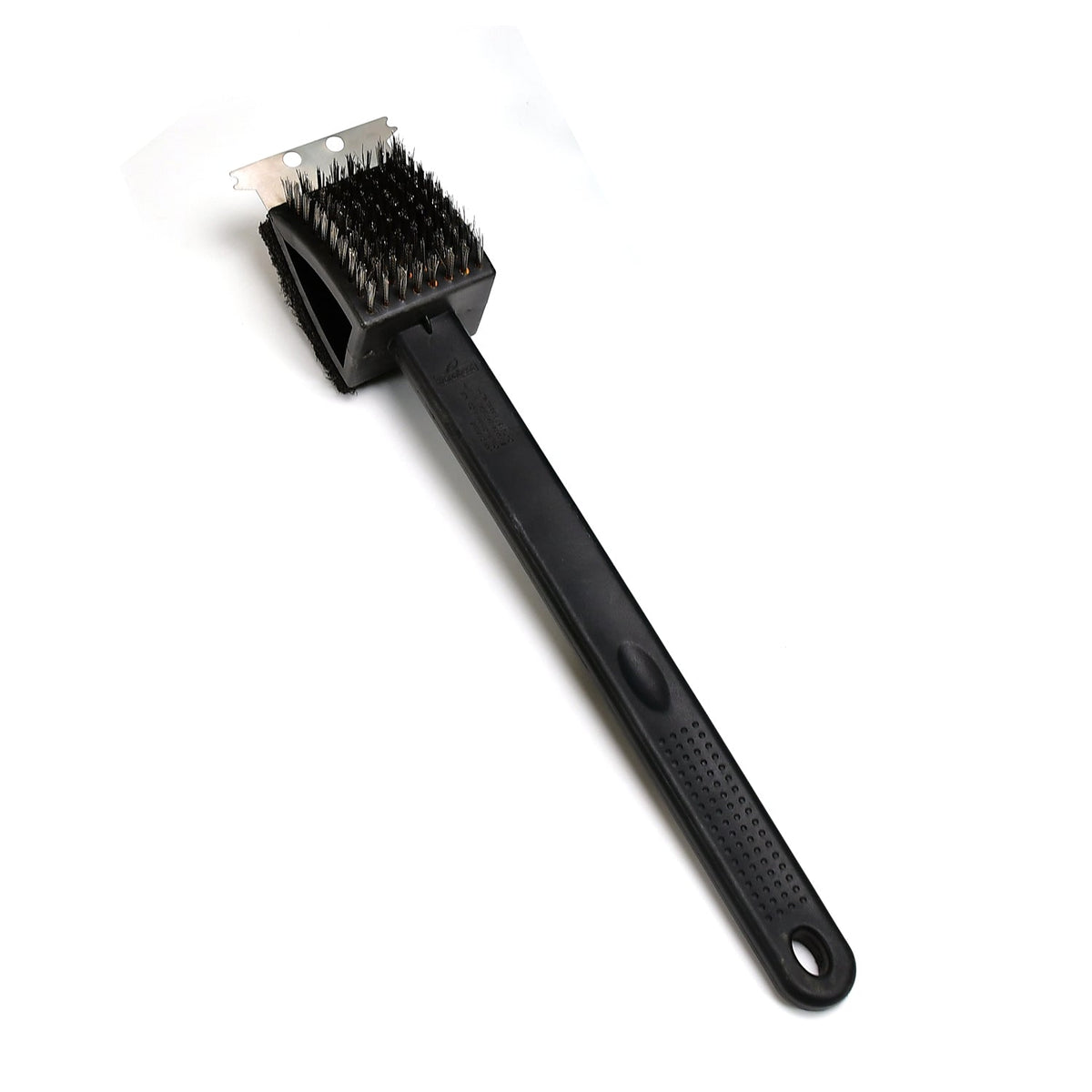 Black 2 Side Cleaning Brush with Scraper and Wire Brush Multi-Purpose Garage Bathroom and Household Cleaning Tool