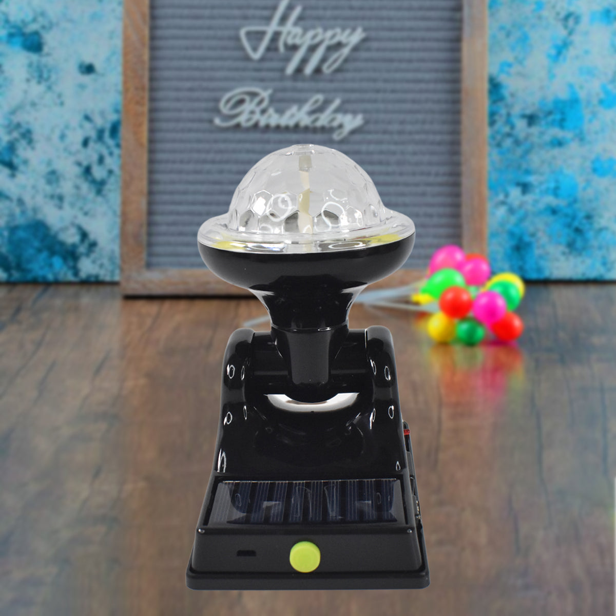 Multifunctional Solar 2 Modes Light Party Disco Light (1 Pc) Rotating Magic Light | Multi-Angle Adjustable | USB Rechargeable | Power Bank Function