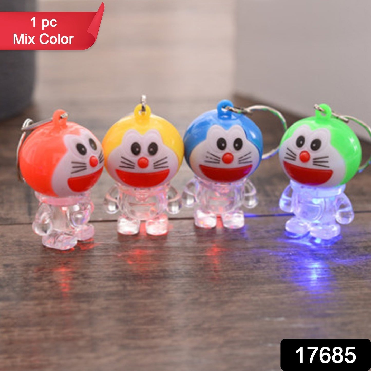 Doremon Lightning Keychain 2 Colored Lightning Keychain (1 Pc)