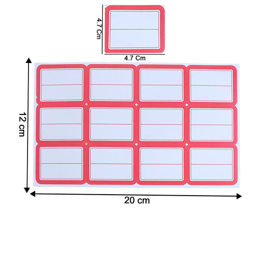 Writable Label Stickers – 50 Sheets Self-Adhesive Labels for Organizing and Identification