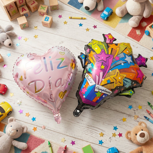 Decoration Foil Balloon – Colorful Party Celebration Balloon for Birthday, Event, Wall Backdrop and Festive Decoration (1 Pc)Mix Design