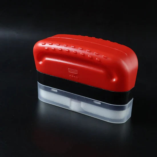 2 in 1 Car Oil Film Cleaning Brush with Foam Head and Ergonomic Handle for Windshield, Windows, and Mirrors