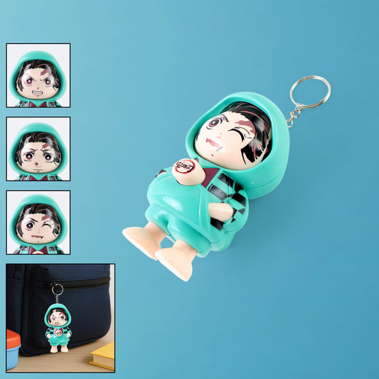 Cartoon Character Design Cute Action Figure Keychain (Mix Design 1 Pc)