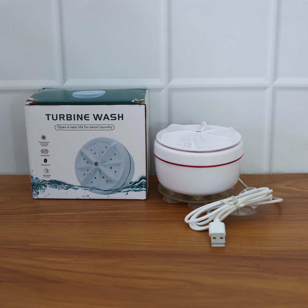 Mini Washing Machine Turbine – USB Lightweight Turbo Washer