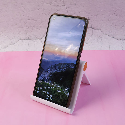 Plastic Foldable Desktop Mobile Stand for Tabletop Viewing, Video Calls, Gaming and Hands-Free Use – Adjustable Slim Design